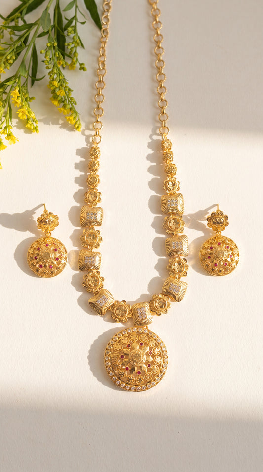 Mandala Mahal Long Necklace Set