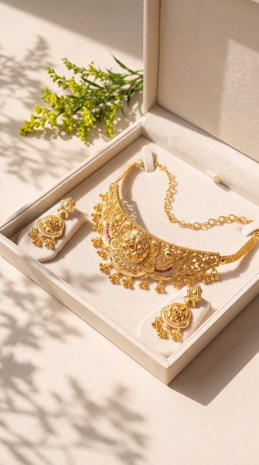 Kalavati Filigree Choker Set