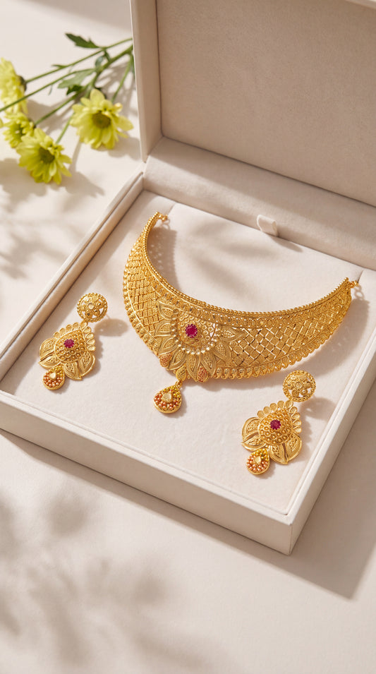 Petal Choker Set