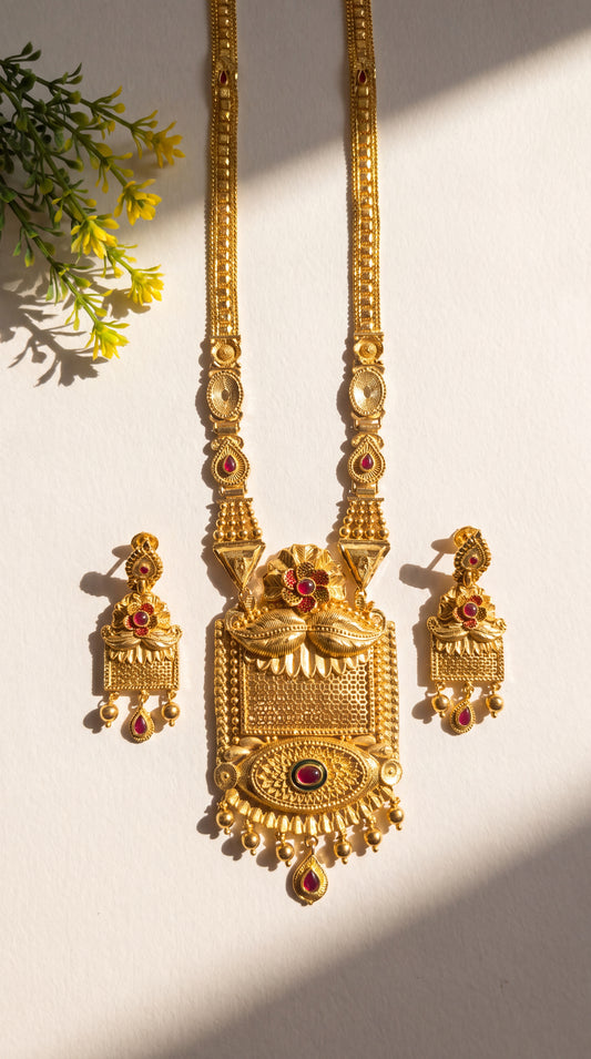 Square Bloom Haaram Set