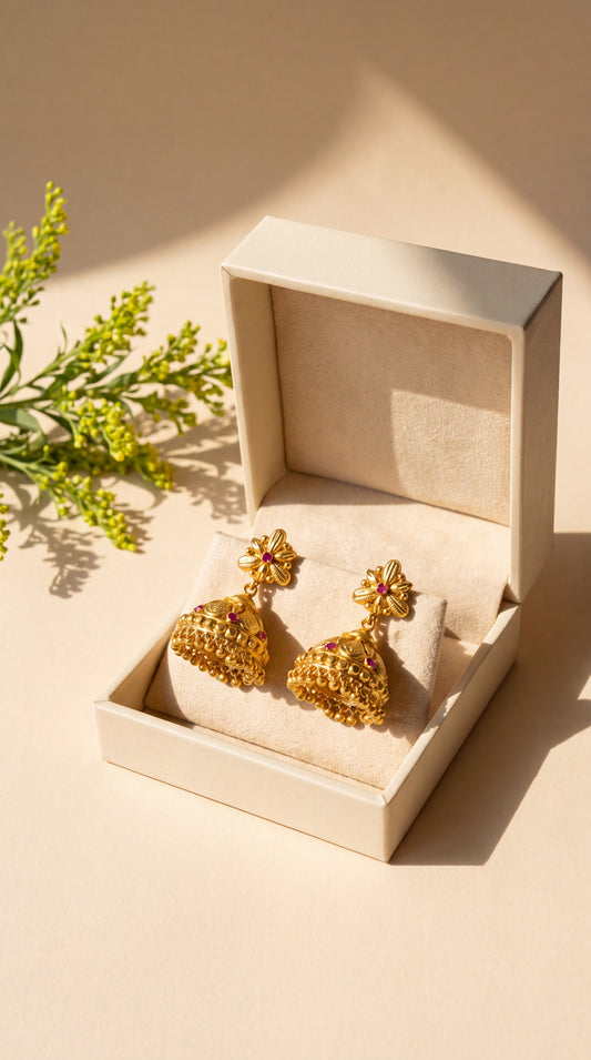Ruby Bloom Jhumka