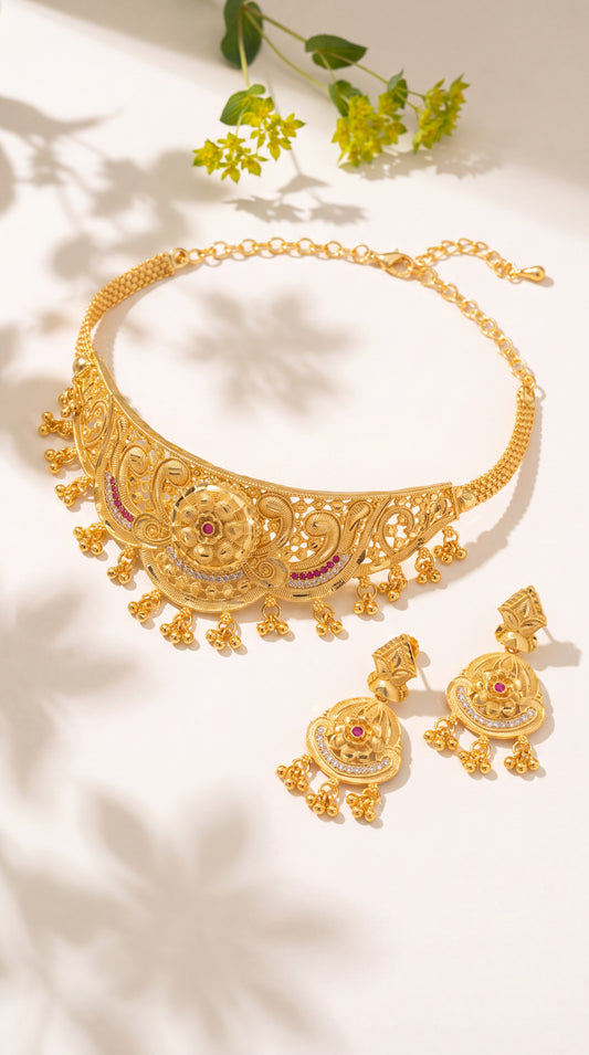 Kalavati Filigree Choker Set