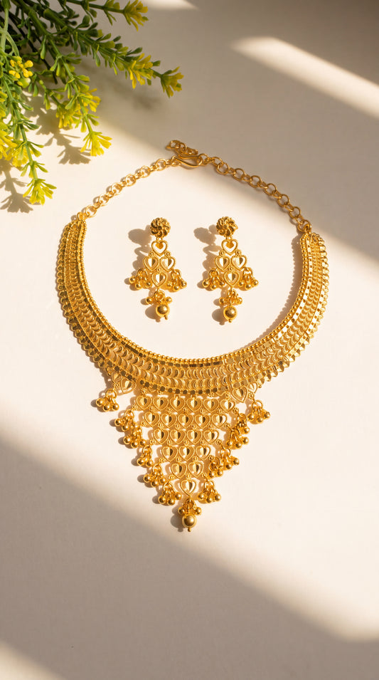 Heart Drop Necklace Set