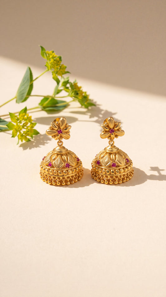 Ruby Bloom Jhumka